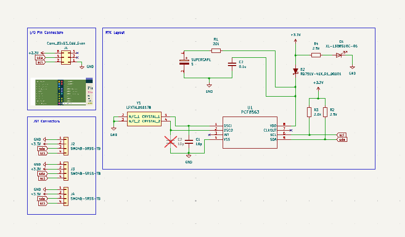 Offline Real-Time Clock Schematic