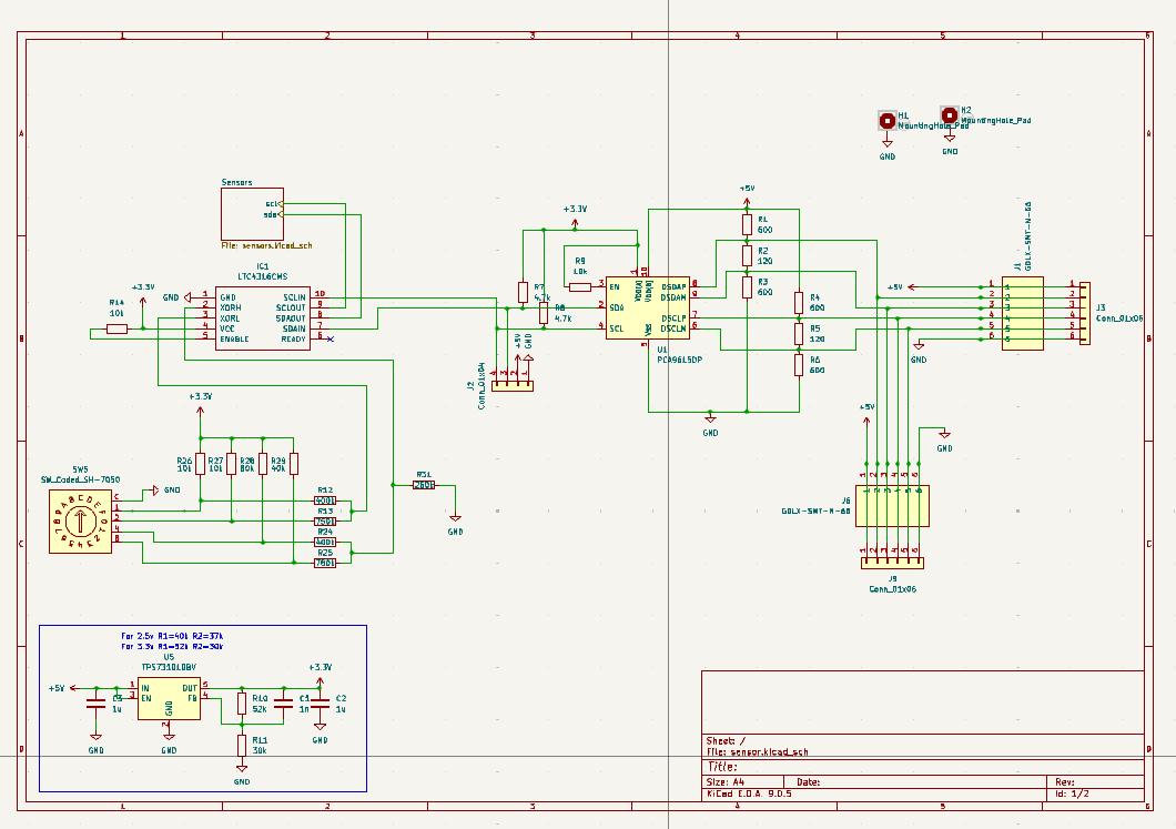 Sensor Development Board Schematic
