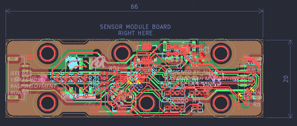 Sensor Development Board V2 PCB Layout Front
