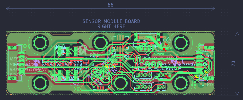 Sensor Development Board V2 PCB Layout Back